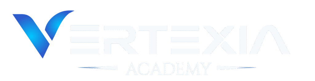 Logo principal vertexia academy.