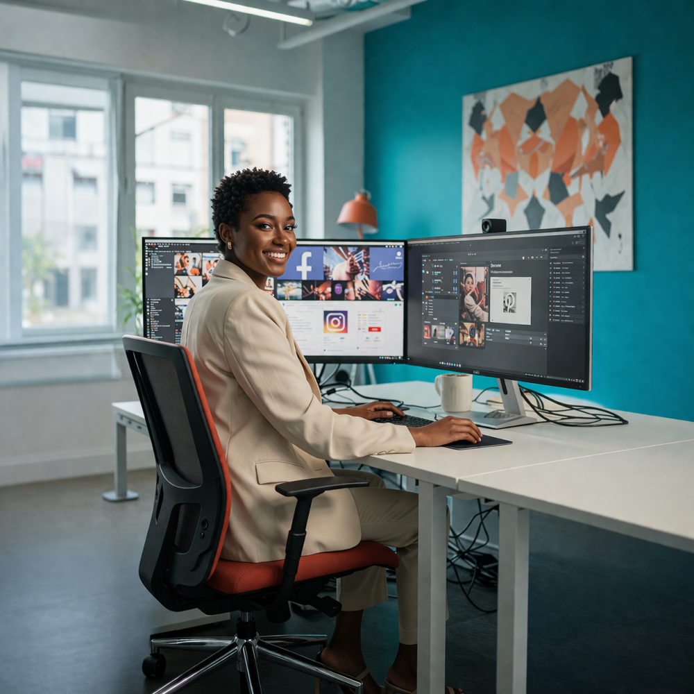 Femme professionnelle dans un bureau moderne
